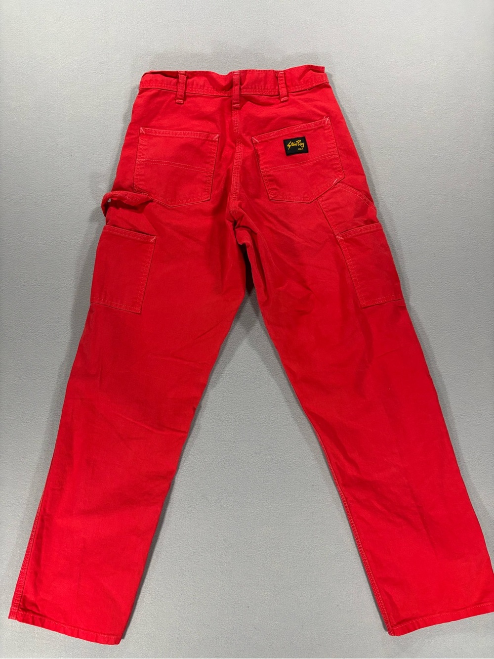 Vintage Stan Ray Men's painter Pants in Bright Red 28 X30